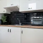 Apartment Black And White Close To Manufaktura By Renters Lodz